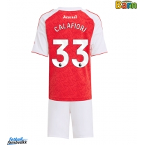 Arsenal Riccardo Calafiori #33 Hjemmedraktsett Barn 2025-26 Kortermet (+ Korte bukser)